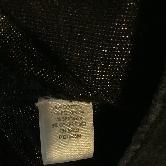 Christopher & Banks Black Sparkle Jacket Women’s Size L W - Picture 7 of 8